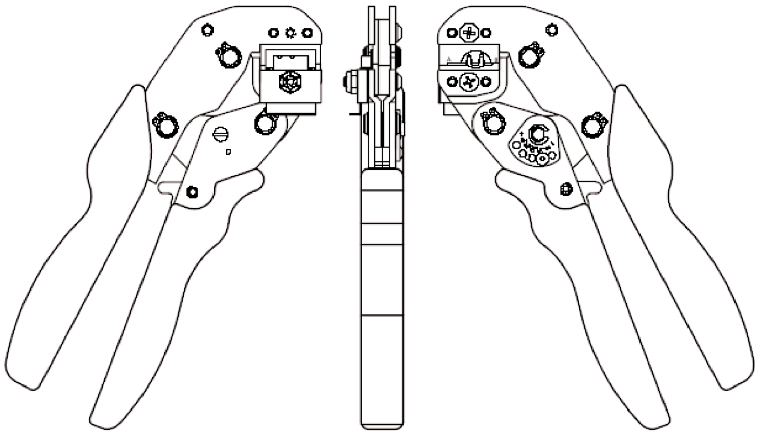 לוחץ למחברים DTYPE HI DENSITY